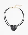 Chico's Shiny Heart Pendant |  In Black