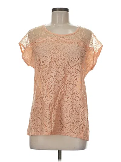 Pre-owned Chico's Short Sleeve Blouse In Orange