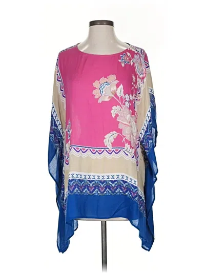 Pre-owned Chico's Short Sleeve Blouse In Pink