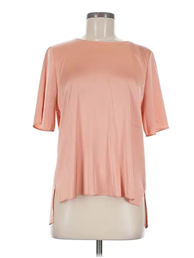 Pre-owned Chico's Short Sleeve Blouse In Pink