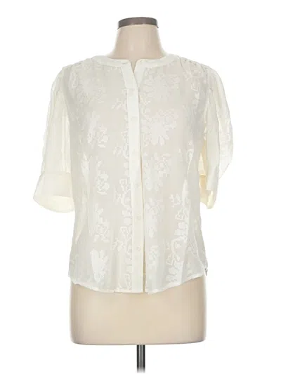 Chico's Short Sleeve Blouse In White