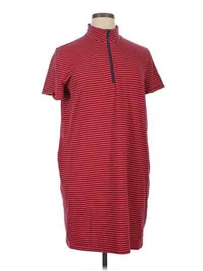 Pre-owned Chico's Short Sleeve Polo Shirt In Red