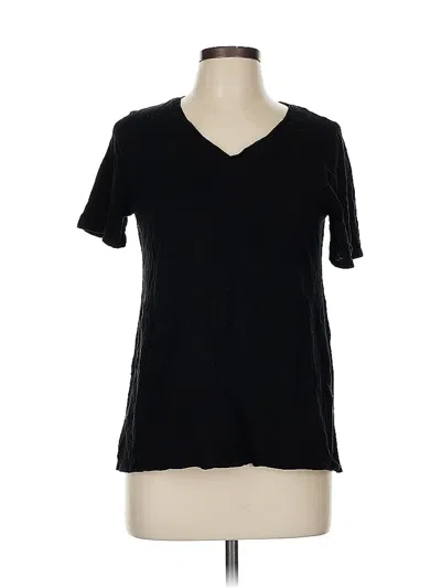 Pre-owned Chico's Short Sleeve T-shirt In Black