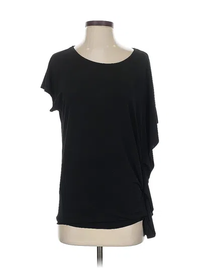 Pre-owned Chico's Short Sleeve T-shirt In Black