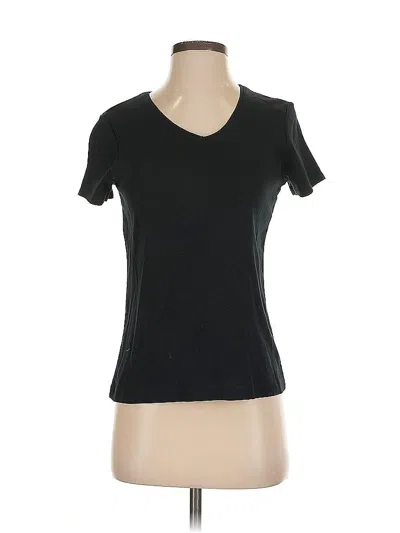 Pre-owned Chico's Short Sleeve T-shirt In Black