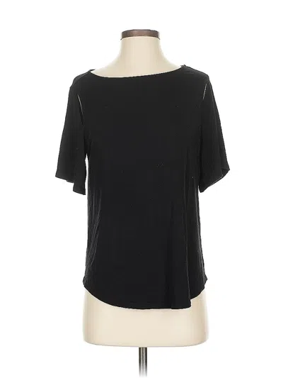 Pre-owned Chico's Short Sleeve T-shirt In Black