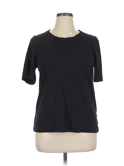Pre-owned Chico's Short Sleeve T-shirt In Black