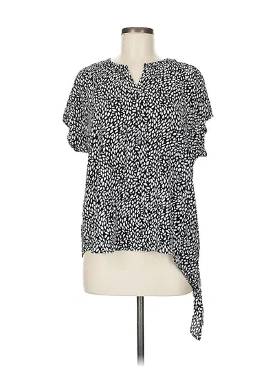 Pre-owned Chico's Short Sleeve T-shirt In Black