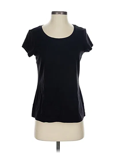 Pre-owned Chico's Short Sleeve T-shirt In Black