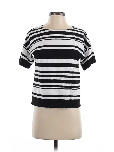 Pre-owned Chico's Short Sleeve T-shirt In Black