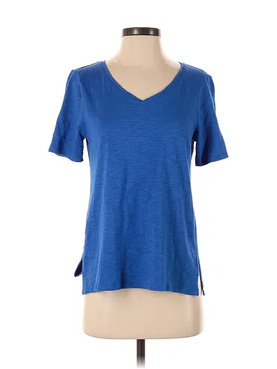 Pre-owned Chico's Short Sleeve T-shirt In Blue