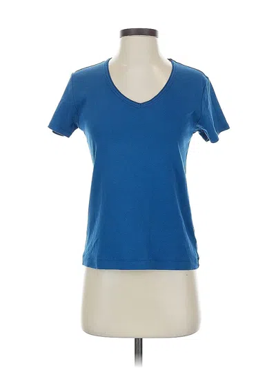 Pre-owned Chico's Short Sleeve T-shirt In Blue