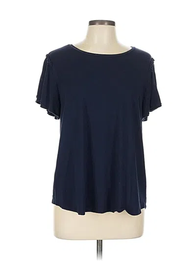Pre-owned Chico's Short Sleeve T-shirt In Blue