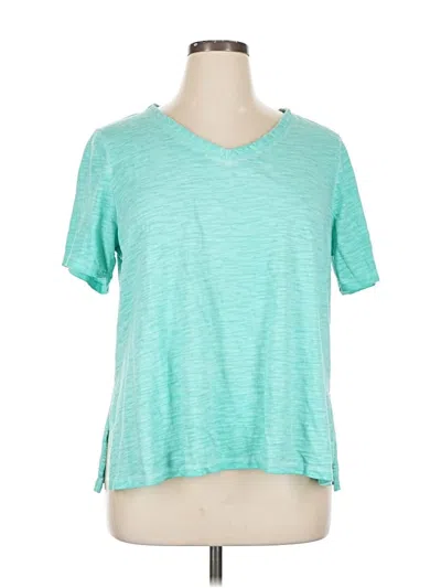 Pre-owned Chico's Short Sleeve T-shirt In Blue