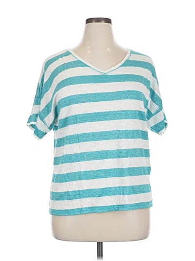Pre-owned Chico's Short Sleeve T-shirt In Blue