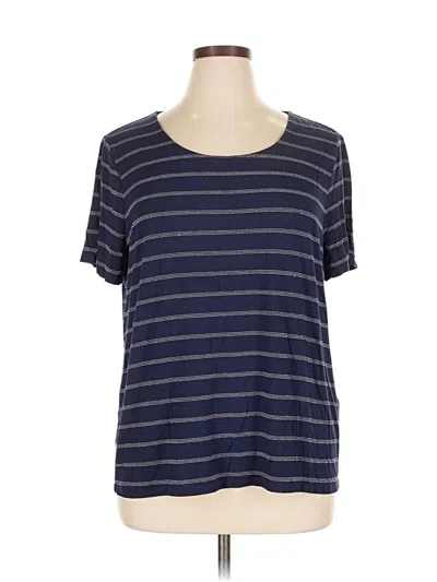 Pre-owned Chico's Short Sleeve T-shirt In Blue