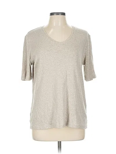 Pre-owned Chico's Short Sleeve T-shirt In Brown