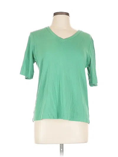 Pre-owned Chico's Short Sleeve T-shirt In Green