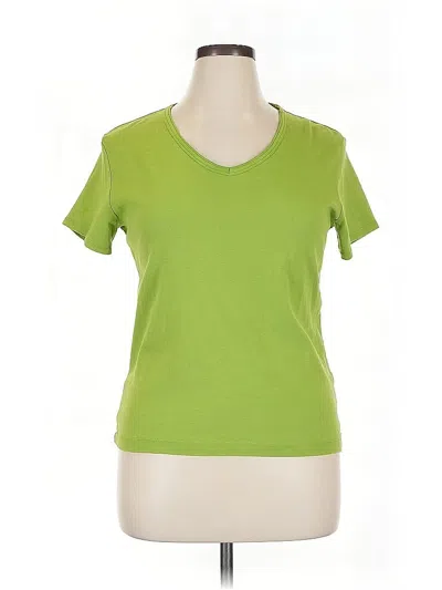 Pre-owned Chico's Short Sleeve T-shirt In Green