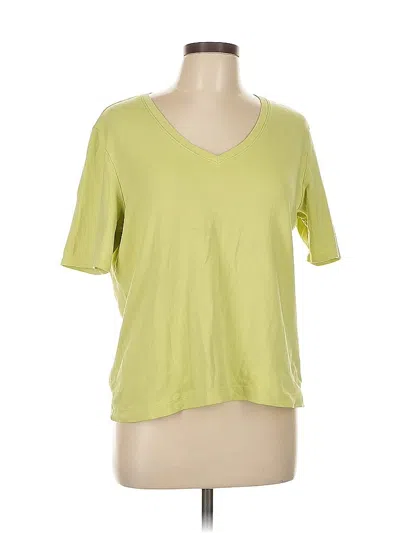 Pre-owned Chico's Short Sleeve T-shirt In Green