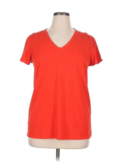 Pre-owned Chico's Short Sleeve T-shirt In Orange