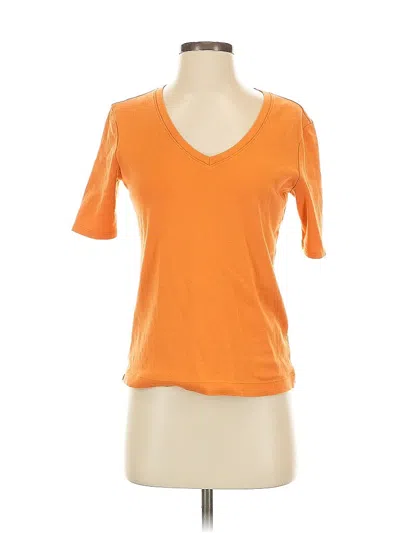 Pre-owned Chico's Short Sleeve T-shirt In Orange