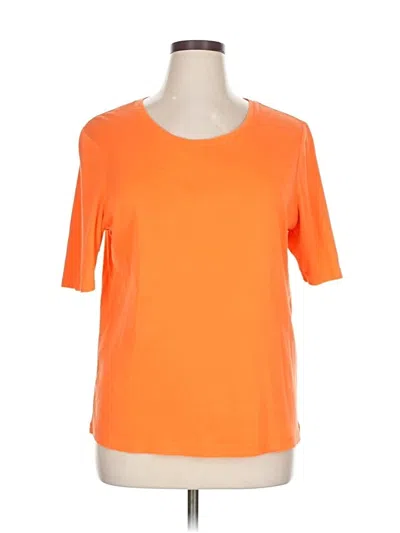 Pre-owned Chico's Short Sleeve T-shirt In Orange