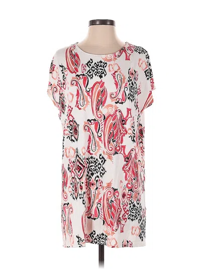 Pre-owned Chico's Short Sleeve T-shirt In Pink