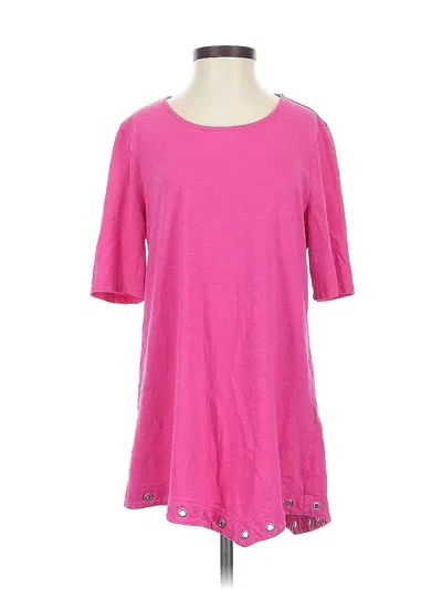 Pre-owned Chico's Short Sleeve T-shirt In Pink