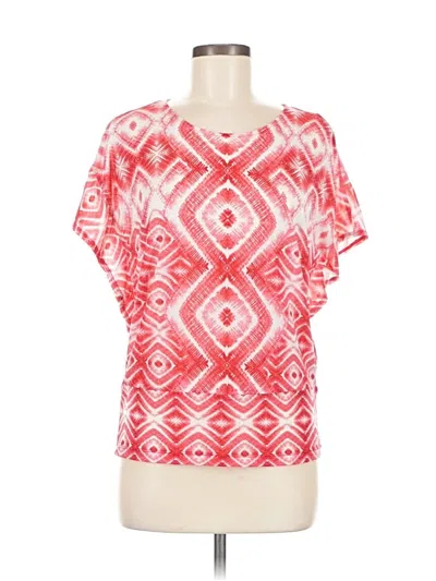 Pre-owned Chico's Short Sleeve T-shirt In Red