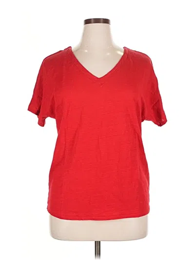 Pre-owned Chico's Short Sleeve T-shirt In Red