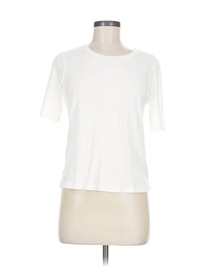 Pre-owned Chico's Short Sleeve T-shirt In White
