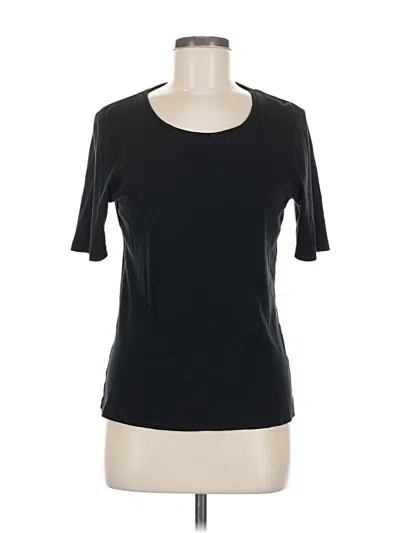Pre-owned Chico's Short Sleeve T-shirt In Black