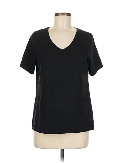 Pre-owned Chico's Short Sleeve T-shirt In Black