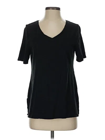 Pre-owned Chico's Short Sleeve T-shirt In Black
