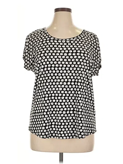 Pre-owned Chico's Short Sleeve T-shirt In Black