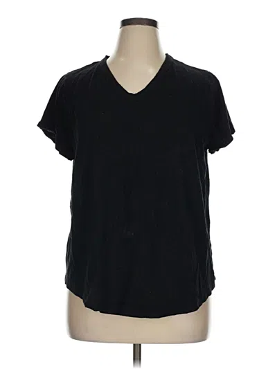Pre-owned Chico's Short Sleeve T-shirt In Black