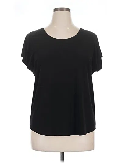 Pre-owned Chico's Short Sleeve T-shirt In Black