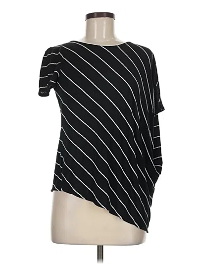 Pre-owned Chico's Short Sleeve T-shirt In Black