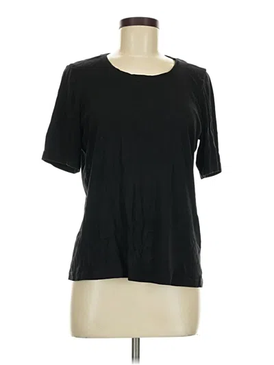Pre-owned Chico's Short Sleeve T-shirt In Black
