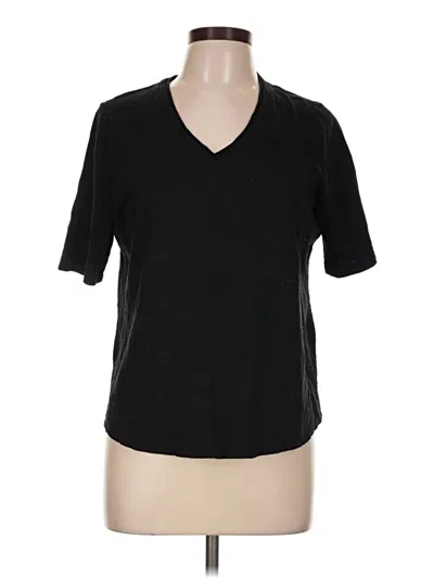 Pre-owned Chico's Short Sleeve T-shirt In Black