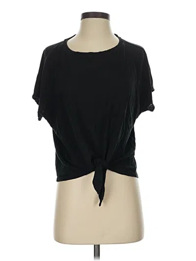 Pre-owned Chico's Short Sleeve T-shirt In Black