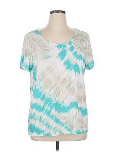 Pre-owned Chico's Short Sleeve T-shirt In Blue