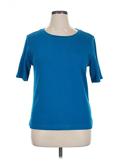 Pre-owned Chico's Short Sleeve T-shirt In Blue