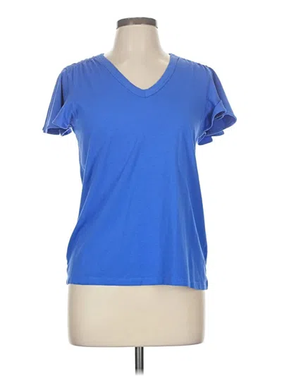 Pre-owned Chico's Short Sleeve T-shirt In Blue