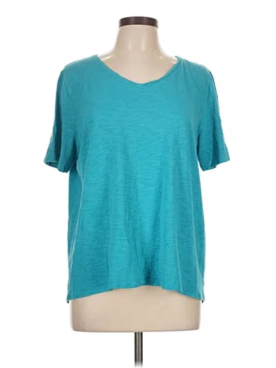 Pre-owned Chico's Short Sleeve T-shirt In Blue