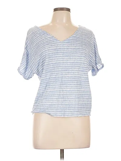 Pre-owned Chico's Short Sleeve T-shirt In Blue