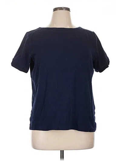 Pre-owned Chico's Short Sleeve T-shirt In Blue