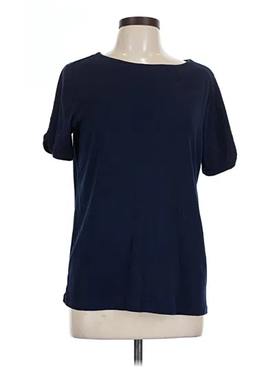 Pre-owned Chico's Short Sleeve T-shirt In Blue