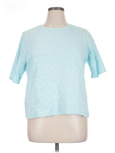 Pre-owned Chico's Short Sleeve T-shirt In Blue